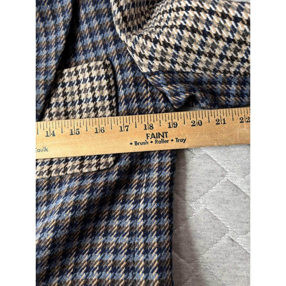 Veronica Beard Blazer Womens 6 Blue Patchwork Houndstooth Faustine Dickey Jacket - Picture 10 of 10